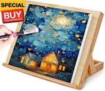 For Painting - Tabletop Stand, Adjustable Angle Art Wooden Easels. Fixed Price $37.04.