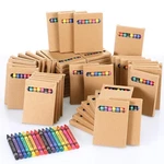 50 Packs Crayons Bulk Christmas 8 Color Individual Mini Wrapped .... Fixed Price $55.58.