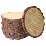 10 Pcs 7-9 Inch Unfinished Wood Slices For Centerpieces,natural Rounds F.... Fixed Price $56.37.