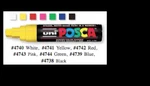 Uni Posca PC-17K Marker Pens Colors Available. Fixed Price $12.25.