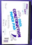Pro Art Kids Cool Construction Paper Pad 50 Sheets 9X6" New 10 Colors Each. Fixed Price $8.25.
