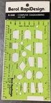 Berol Rapidesign Template Computer Diagramming 1/2 Size R-54B New. Fixed Price $9.89.