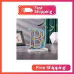 Yoya 6 Inch 5D Diamond Art Wooden Craft Letters For Wall Decor, Diy Full Drill. Fixed Price $32.27.