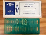 Vtg Alvin Ellipse Templates Large Series 2 1/8"-4"3903-00 Of 10 15 -60 Usa. Fixed Price $65.00.