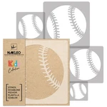 Kids Reusable Plastic Stencils (5 Pcs) // Baseball. Fixed Price $25.50.