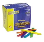 Chenille Kraft 377602 Colored Craft Sticks, Jumbo, X 3/4, Wood, Assort.... Fixed Price $23.50.