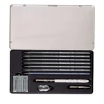 Cretacolor Monolith Graphite Pencil Tin Set 11 Pieces 15-20-430. Fixed Price $57.17.