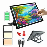 A3 Wireless Rechargeable Tracing Light Pad, 3-COLORS & 8-LEVEL Adjustable Bri.... Fixed Price $54.67.