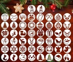 Christmas Stencils For Painting On Wood, 3X3' Reusable Holiday Drawing Templa.... Fixed Price $21.19.