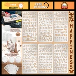 6 Pcs Mixed Metal Stencil Templates For Wood Burning, Carving, Journaling & Diy. Fixed Price $32.39.