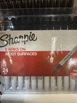 Sharpie Fine Point Permanent Markers 24-COUNT Black (30001). Fixed Price $16.90.