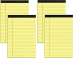Small Note Pads 5X8 Yellow 4 Pack, 80GSM Premium Thick Paper, 30 Sheets/ 60. Fixed Price $10.56.
