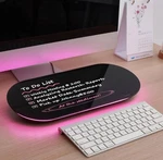 Tsj Office 17" X Pink Glass Desktop Whiteboard - Small Dry Erase With. Fixed Price $30.00.