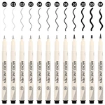 Charsoco Micro Pens Set Sizes Count (pack Of 12), BLACK-12. Fixed Price $27.99.
