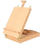 Art Supplies Easel Sketchbox Painting Storage Box, Adjust Wood Tabletop. Fixed Price $52.43.