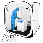 Cootentler Pop Up Paint Booth 6X6X6FT Portable Spray With Black Floor, M.... Fixed Price $93.28.