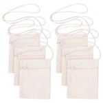 Gshllo 6 Pcs 17 X 13CM Blank Canvas Cross Body Bags Children's Zipper Shoulde.... Fixed Price $22.17.