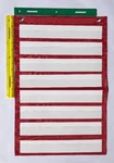 Red Classroom Chart By Happy Teacher 8 Pockets Teaching School Supplies. Fixed Price $12.99.
