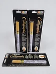 New! Set Of 3 Uchida 125-C Gold Marvy Chisel Point Markers Deco Color Caligraphy. Fixed Price $14.24.