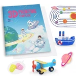 Songtiy 3D Painting Drawing Book, 40 Patterns 7.17 X 10.08 Inches, Blue. Fixed Price $17.35.