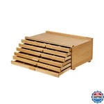 Djar 6-DRAWER Art Supply Storage Box, Portable Beech Wood Organizer With Removab. Fixed Price $75.34.