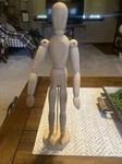 Ikea Gestalta Artist Figure Natural 13" Wooden Posable Bendable No Box. Fixed Price $9.60.