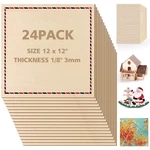 Adrattnay Basswood Sheets 3MM - 1/8 X 12 Inch, 24PCS Square Laser Basswo.... Fixed Price $44.64.