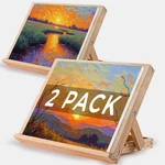Koseibal Art Easel For Painting, Tabletop Wooden Stand Adjustable Angle.... Fixed Price $73.87.