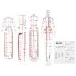 Extcct 4 Models Fashion Illustration Rulers Sketching Templates. Fixed Price $39.00.