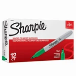 Permanent Markers, Fine Point, Green, 12 Count. Fixed Price $15.05.
