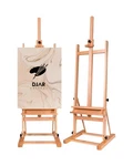 Djar Wooden H Frame Studio Art Easel For Painting, 67 -95 . Fixed Price $110.27.