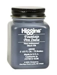 Higgins Black India Fountain Pen Ink, 2.5 Oz Bottle (46030). Fixed Price $21.82.