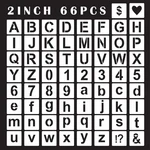 Alphabet Letter Stencils 2INCH, 66 Pcs Reusable Plastic Number. Fixed Price $15.92.