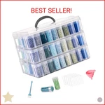 Meratia Diamond Painting Storage Container, 3-TIER Bead Organizer Box With 150. Fixed Price $31.40.