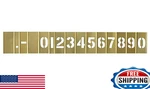 Deezio 3 Inch Brass Stencils, And Punctuations Kit - 15. Fixed Price $55.73.