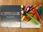 Cretacolor Aquastic Set 10 Water Soluble Oil Pastel Metal Box Austria. Fixed Price $12.99.