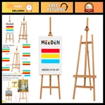 Meeden Large Beech Wood A-frame Floor Artist Easel Adjustable Height. Fixed Price $120.99.