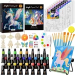 Nicpro 72PCS Kids Painting Set With Pattern Canvas, Art Supplies Kit. Fixed Price $64.99.
