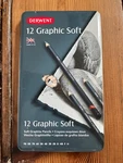 Derwent Set 11 Graphic Soft Drawing/sketching Art Graphite Pencils Opened. Fixed Price $9.00.