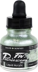 Daler-rowney Fw Pearlescent Acrylic Ink Bottle Silver Moss Drawing. Fixed Price $11.14.