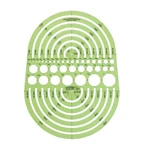 Pacific Arc Circles Radius Master Template Guide, From 1/2 Inch Kitchen. Fixed Price $14.19.
