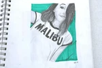 Vintage Ink Pencil Drawing Sketch Pad Fashion Design Beauty Colorful Yy. Fixed Price $52.95.