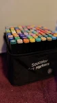 Soucolor Art Markers Set Multicolor Solid Finish With Case Assorted. Fixed Price $25.00.