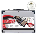Daler Rowney 122 Pcs Complete Artist Kit Pencils Oil Pastels Metal Carrying Case. Fixed Price $29.99.