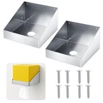 Set Of 2 Wall Mount Aluminum Dispenser Holder Storage Rack Organizer.... Fixed Price $91.25.