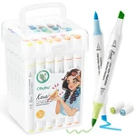 Ohuhu 36 Colors Washable Alcohol Markers, Brush & Chisel Dual Tips, Low-odor. Fixed Price $39.98.