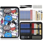 Daerthotk 53 Pcs Drawing Kit Sketching Set, Art Black. Fixed Price $26.24.
