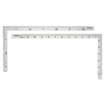 Liquidraw 150 X 300 Mm Stainless Steel Shape Square Ruler Double Silver. Fixed Price $13.04.