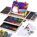Art Supplies, Wooden Crafts Kit With Drawing Easel, Deluxe Kids Set,. Fixed Price $67.27.
