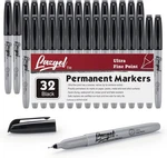 Ultra Fine Point Black Permanent Markers, 32 Pack, Felt Tip Pens. Fixed Price $24.99.